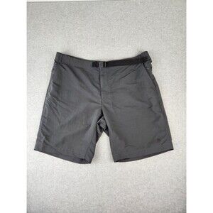 North Face Shorts‎ Men SZ 40 XL Gray Belted Hiking Trail Walking Water Resistant